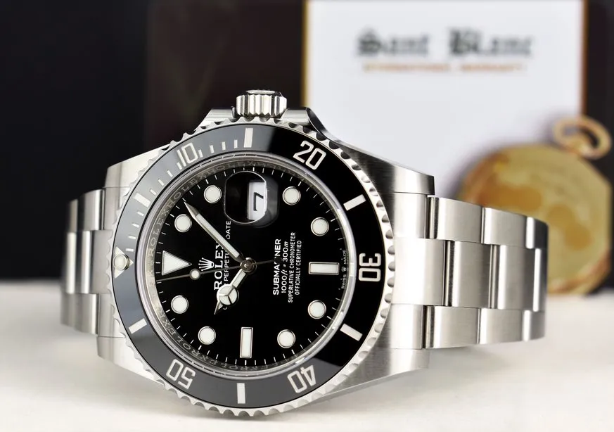 ROLEX - Stainless Steel SUBMARINER 41 Black CERAMIC 126610 LN