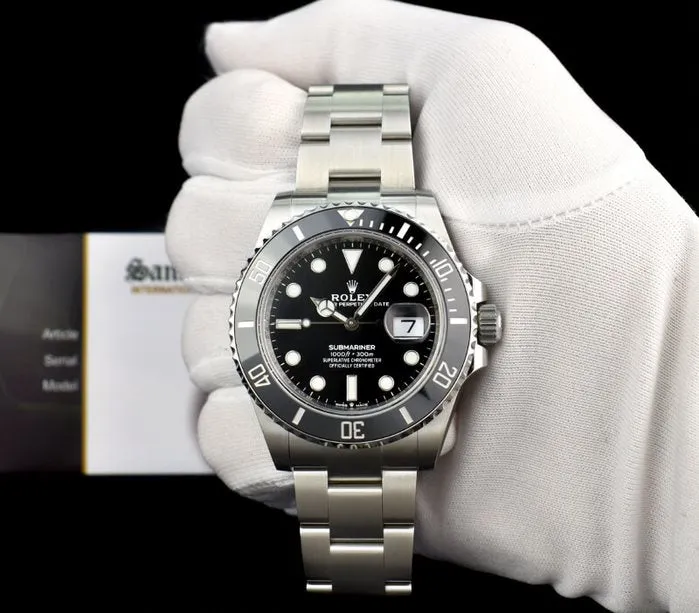 ROLEX - Stainless Steel SUBMARINER 41 Black CERAMIC 126610 LN