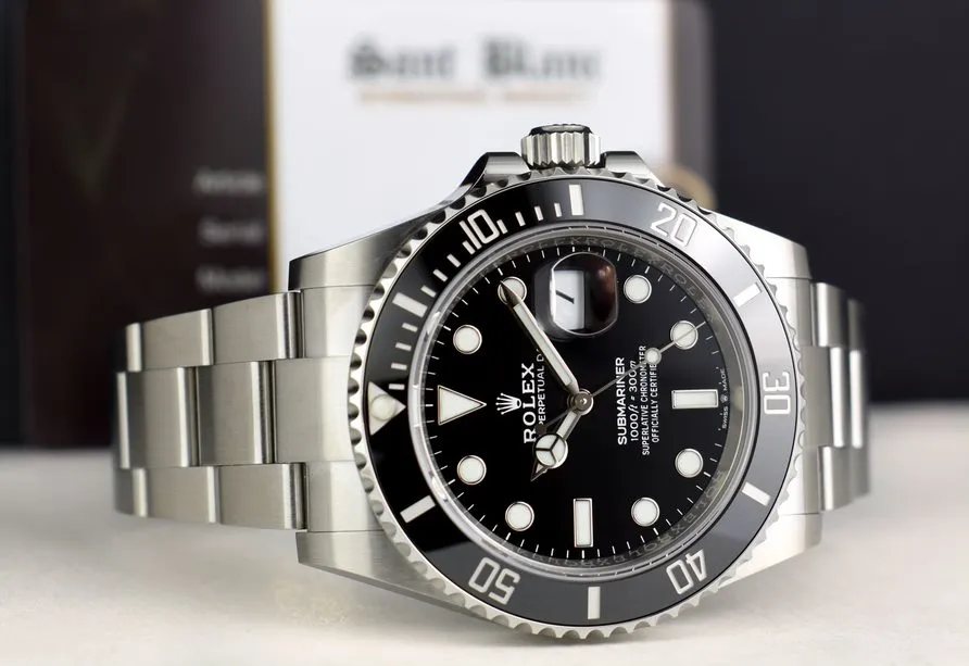 ROLEX - Stainless Steel SUBMARINER 41 Black CERAMIC 126610 LN
