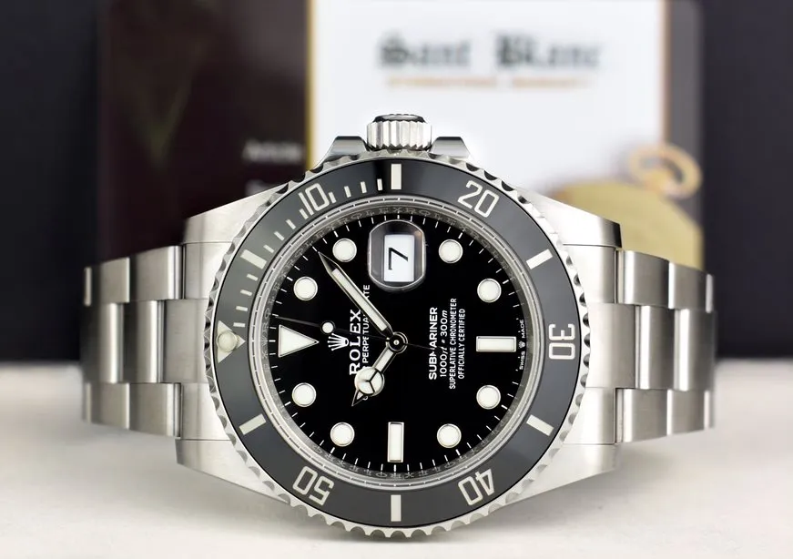 ROLEX - Stainless Steel SUBMARINER 41 Black CERAMIC 126610 LN