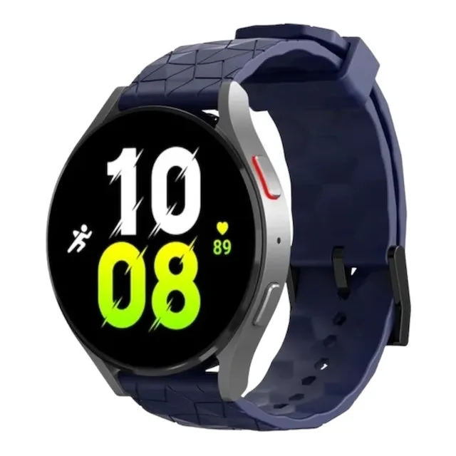 Samsung Galaxy Watch 6 Classic (43mm) compatible Silicone Football Pattern Watch Straps