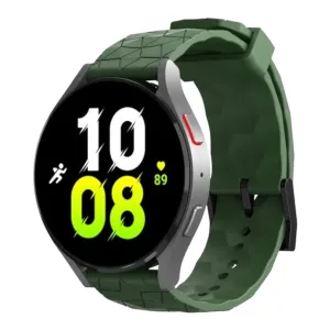 Samsung Galaxy Watch 6 Classic (43mm) compatible Silicone Football Pattern Watch Straps