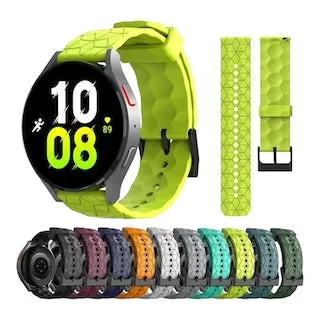 Samsung Galaxy Watch 6 Classic (43mm) compatible Silicone Football Pattern Watch Straps