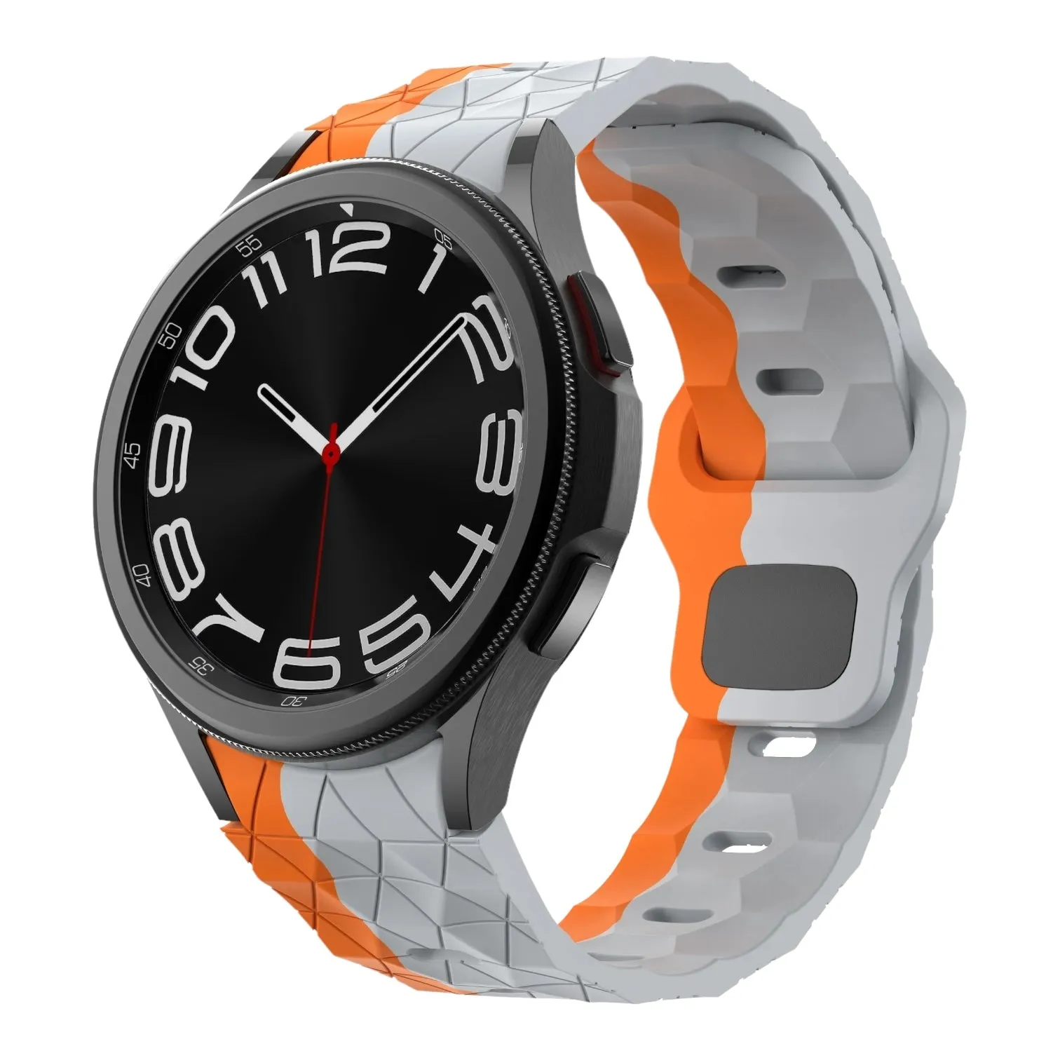 Samsung Galaxy Watch 6 Classic (43mm) compatible Silicone Football Pattern Watch Straps