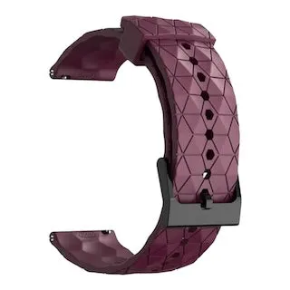 Samsung Galaxy Watch 6 Classic (43mm) compatible Silicone Football Pattern Watch Straps