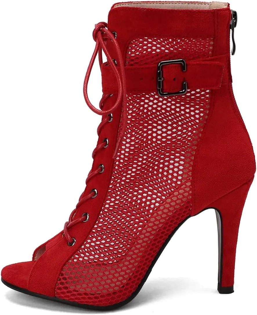 Scaoruki Women Classic Gladiator Sandals Summer Booties Breathable Mesh Sandals