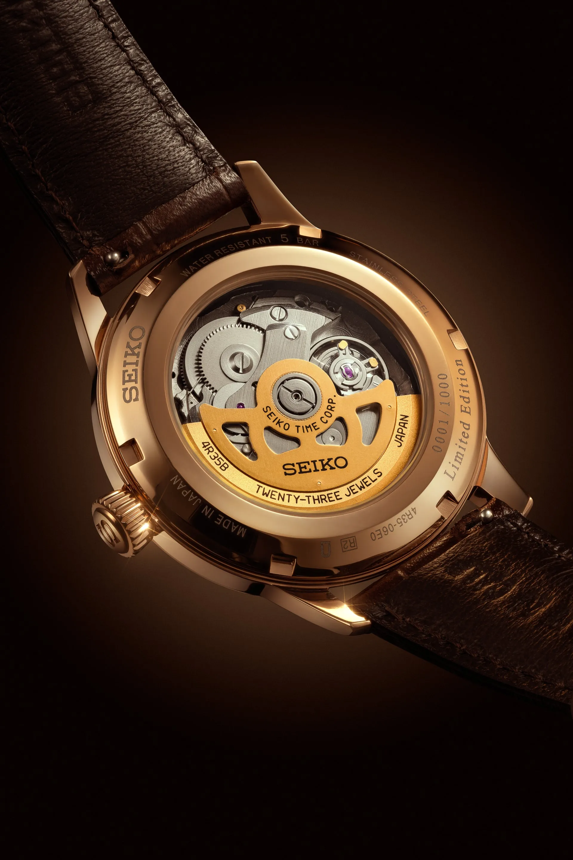 Seiko Presage Cocktail Irori Moments LARK’s Tasmanian Peated Whisky Limited Edition SRPK50J