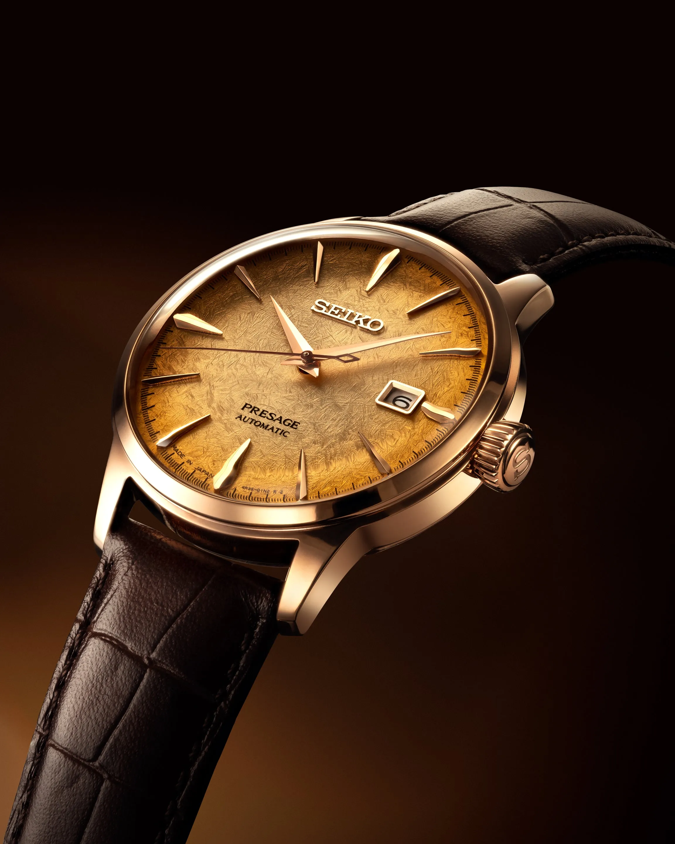 Seiko Presage Cocktail Irori Moments LARK’s Tasmanian Peated Whisky Limited Edition SRPK50J