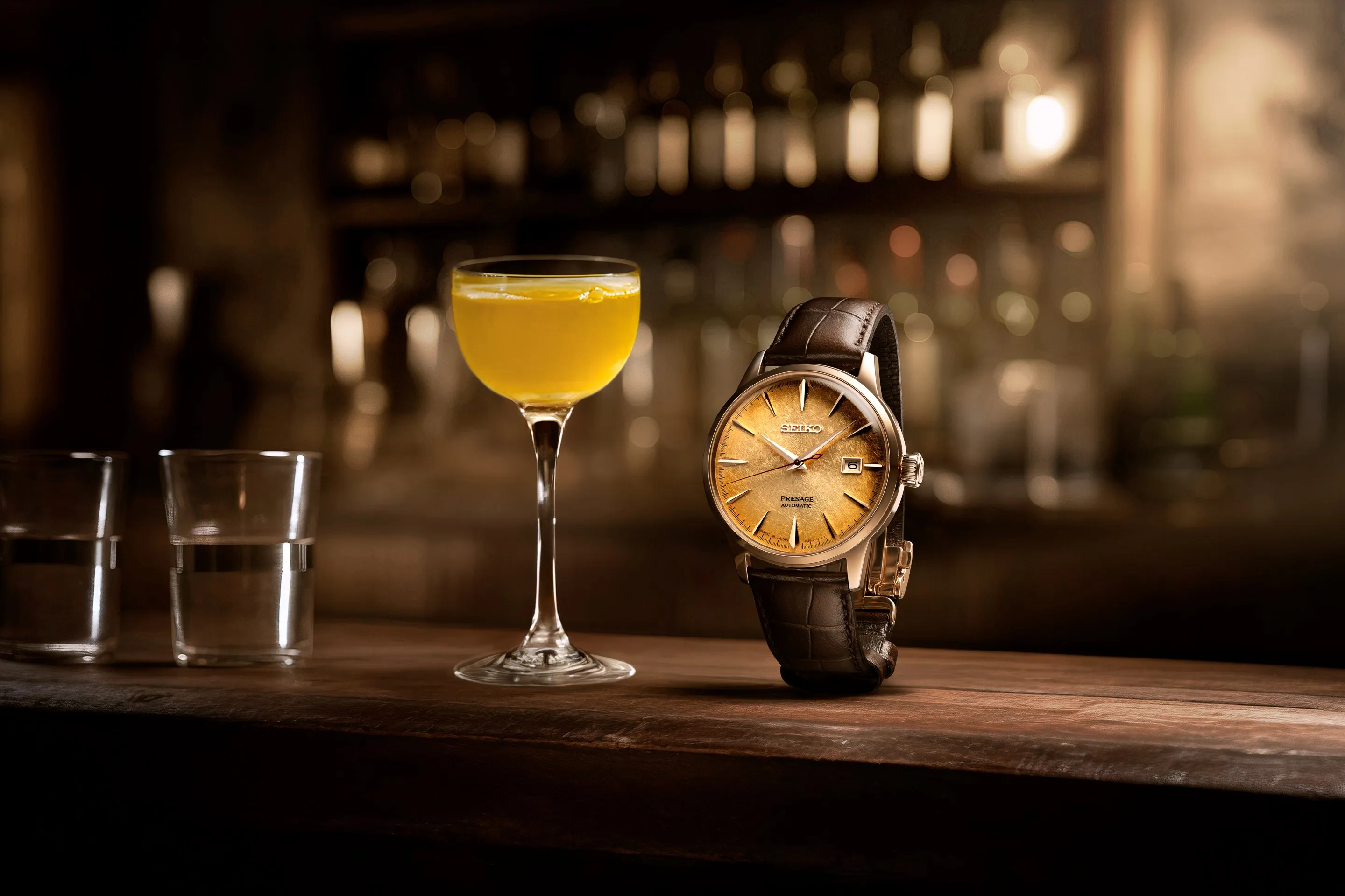 Seiko Presage Cocktail Irori Moments LARK’s Tasmanian Peated Whisky Limited Edition SRPK50J