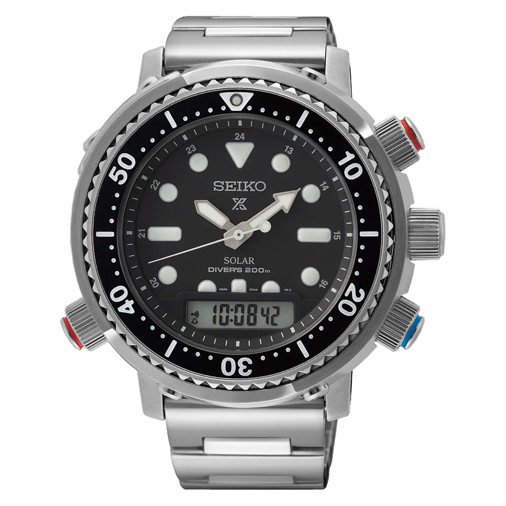 Seiko Prospex Men's Solar Diver Watch Stainless Steel SNJ033P