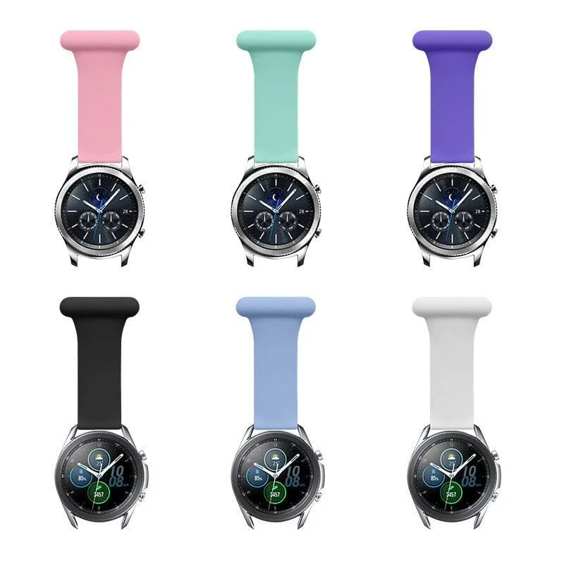 Silicone Nurses Pin Fobs compatible with the Samsung Galaxy Watch 6 Classic (47mm)