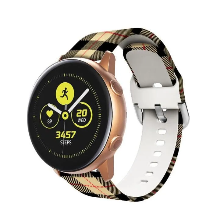 Silicone Pattern Watch Straps compatible with the Samsung Galaxy Watch 4 Classic (42mm & 46mm)