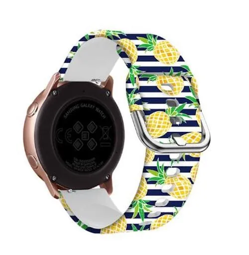Silicone Pattern Watch Straps compatible with the Samsung Galaxy Watch 4 Classic (42mm & 46mm)