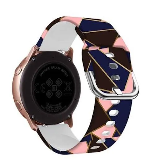 Silicone Pattern Watch Straps compatible with the Samsung Galaxy Watch 4 Classic (42mm & 46mm)