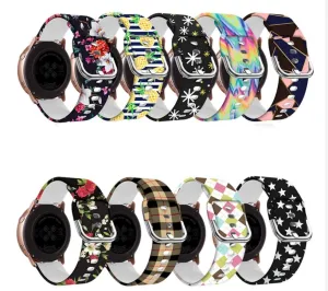 Silicone Pattern Watch Straps compatible with the Samsung Galaxy Watch 4 Classic (42mm & 46mm)