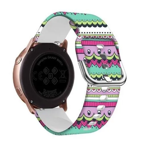 Silicone Pattern Watch Straps compatible with the Samsung Galaxy Watch 4 Classic (42mm & 46mm)