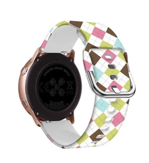Silicone Pattern Watch Straps compatible with the Samsung Galaxy Watch 4 Classic (42mm & 46mm)