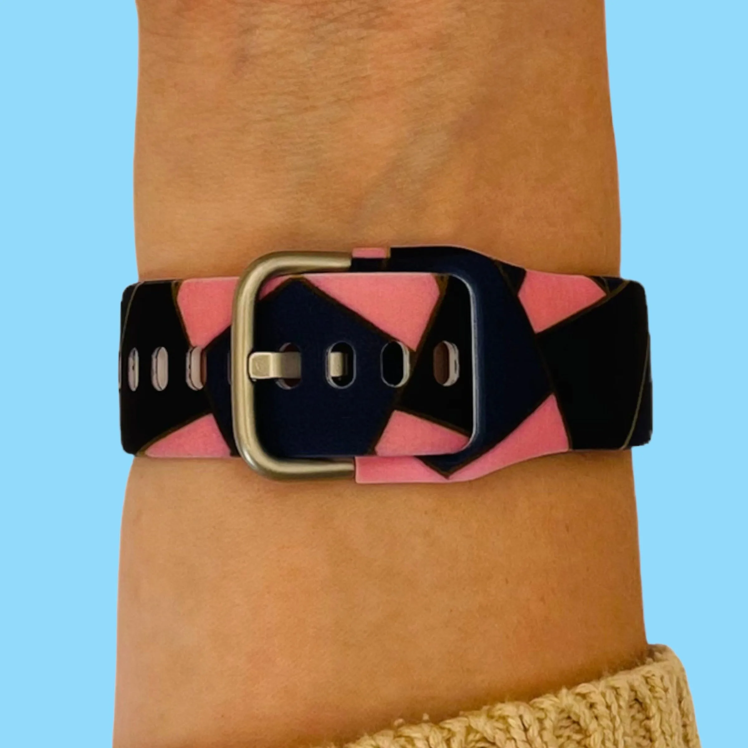 Silicone Pattern Watch Straps compatible with the Samsung Galaxy Watch 4 Classic (42mm & 46mm)