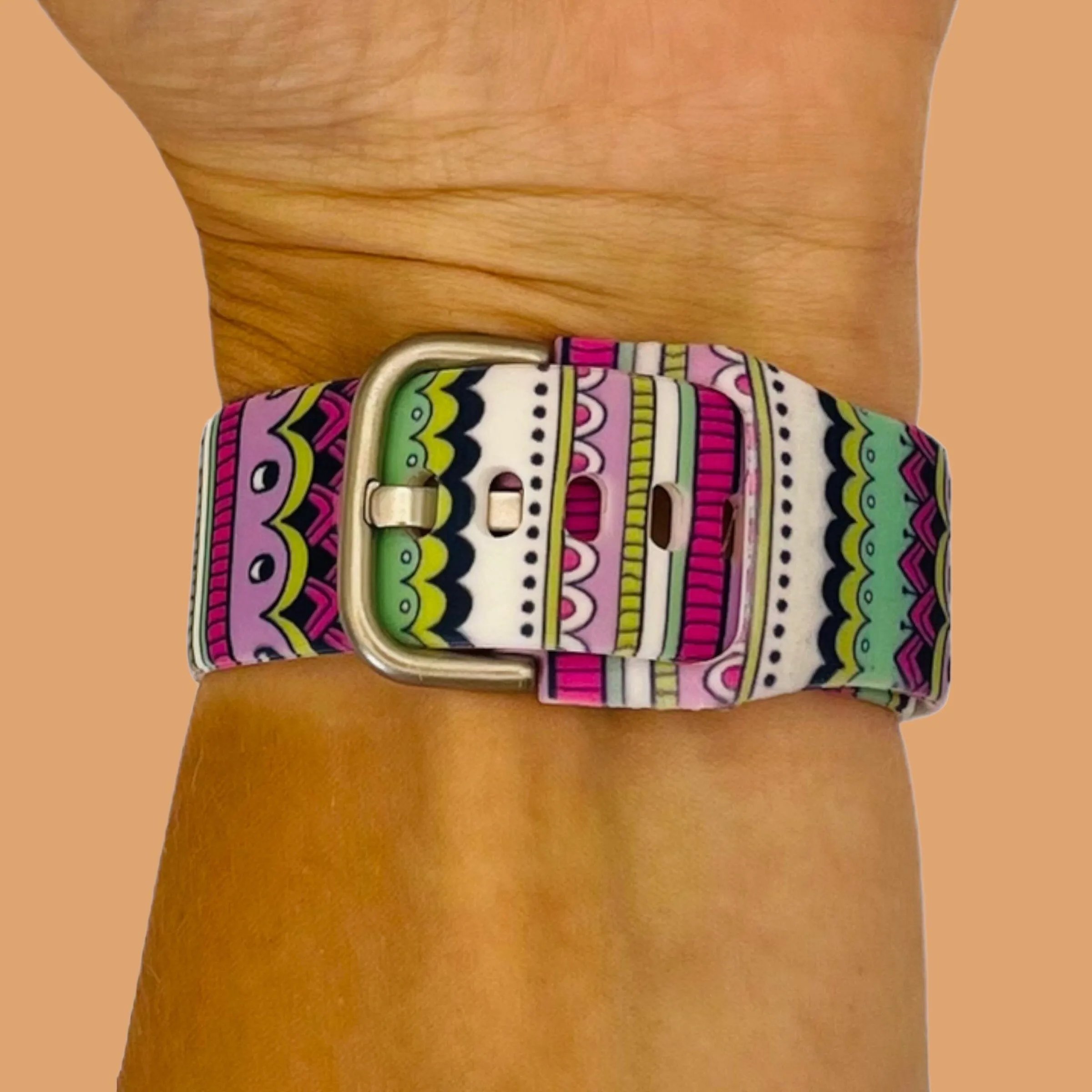 Silicone Pattern Watch Straps compatible with the Samsung Galaxy Watch 4 Classic (42mm & 46mm)