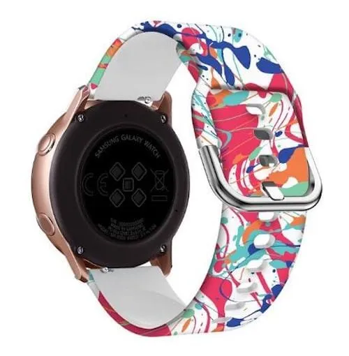 Silicone Pattern Watch Straps compatible with the Samsung Galaxy Watch 4 Classic (42mm & 46mm)