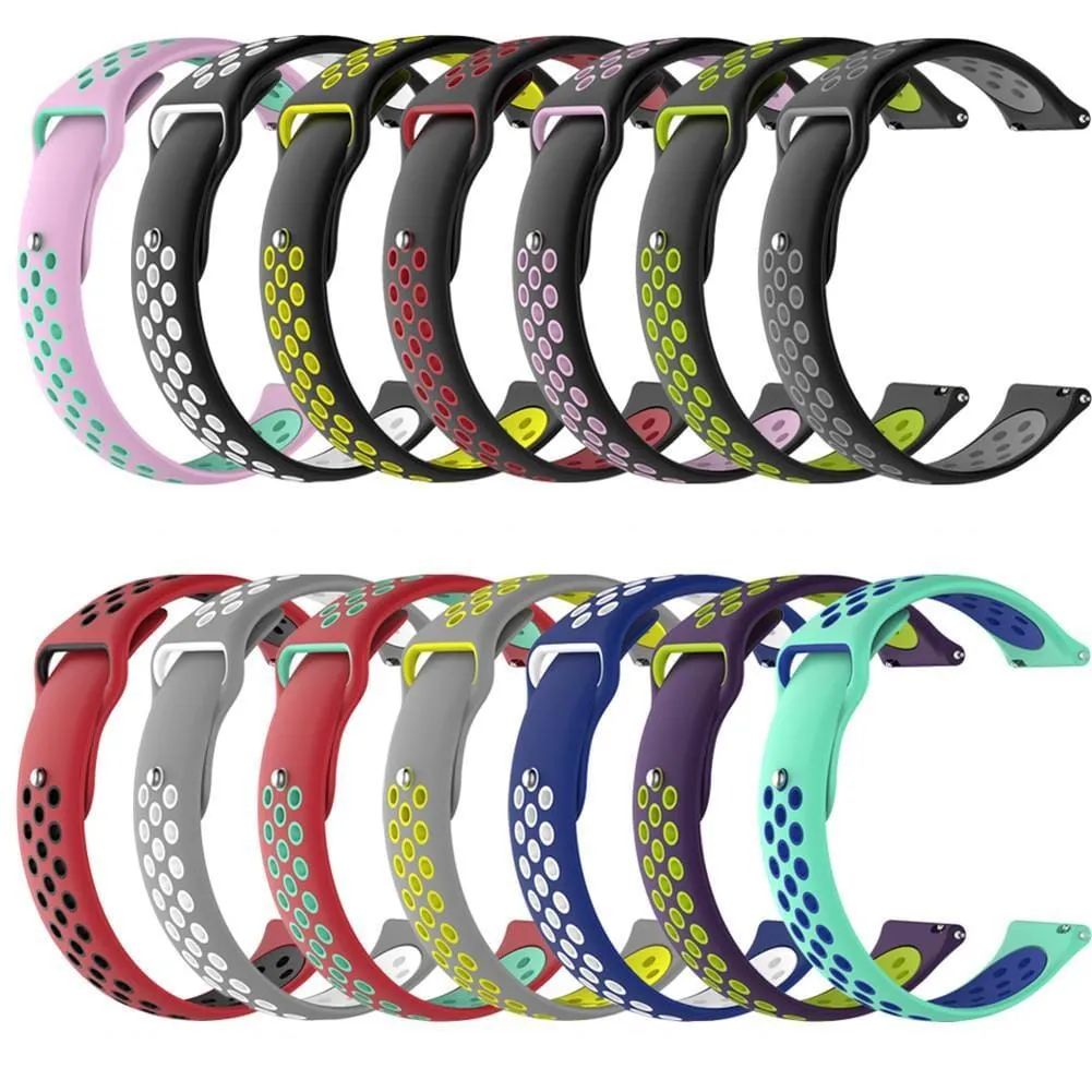 Silicone Sports Straps Compatible with the Samsung Galaxy Watch 6 Classic (43mm)