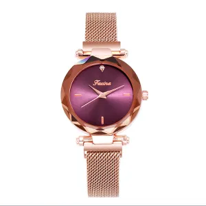 Simple Dial Quartz Women's Watch
