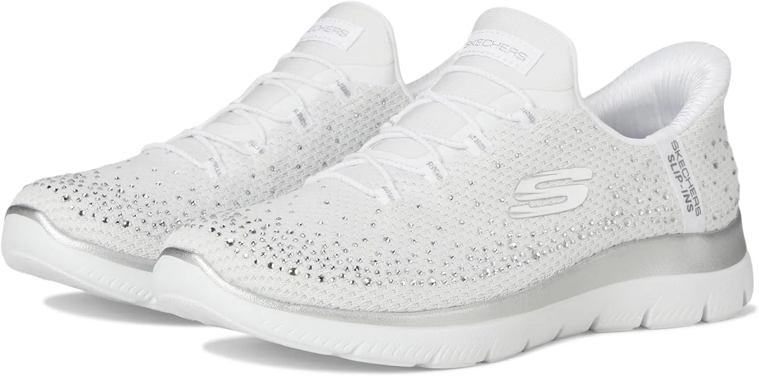 Skechers Women's Summits Brilliant Shine Hands Free Slip-ins Sneaker