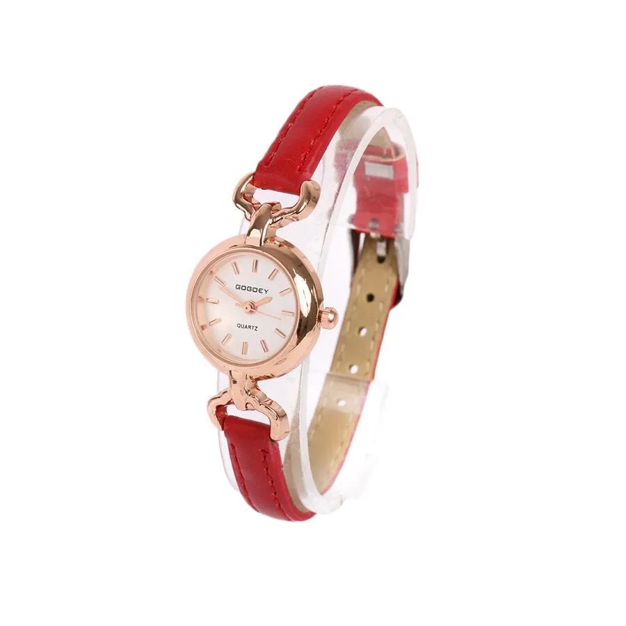 Small Face Simple Leather Watch