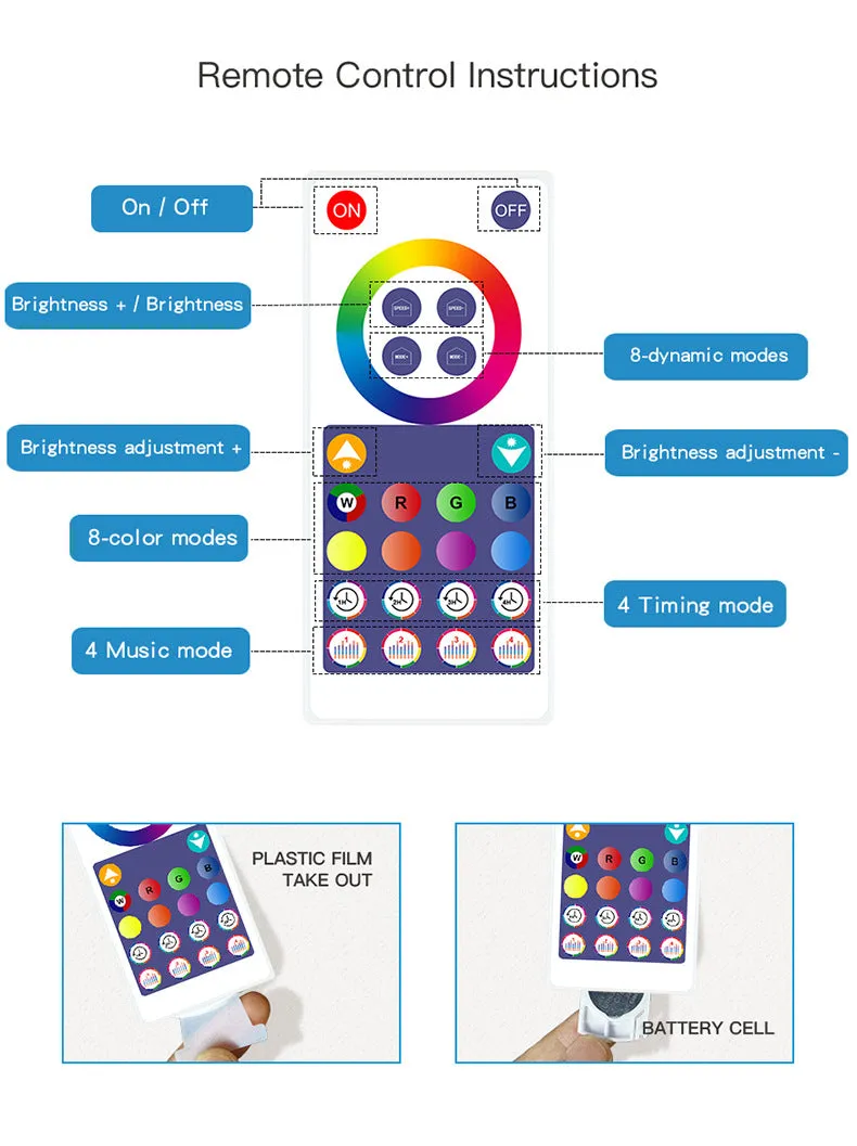 Smart APP RC Control LED RGB Floor Lamp with Music Sync