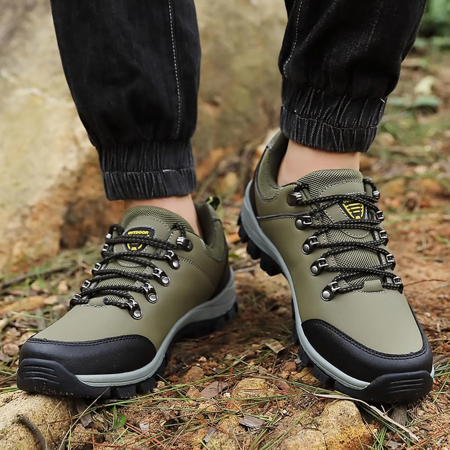 Sneakers for Boys Men Casual Shoes Fashionable New Pattern Simple and Rainproof Thick Sole Comfortable Lace Up Sports Hiking Shoes Athletic Sneaker Running Shoes