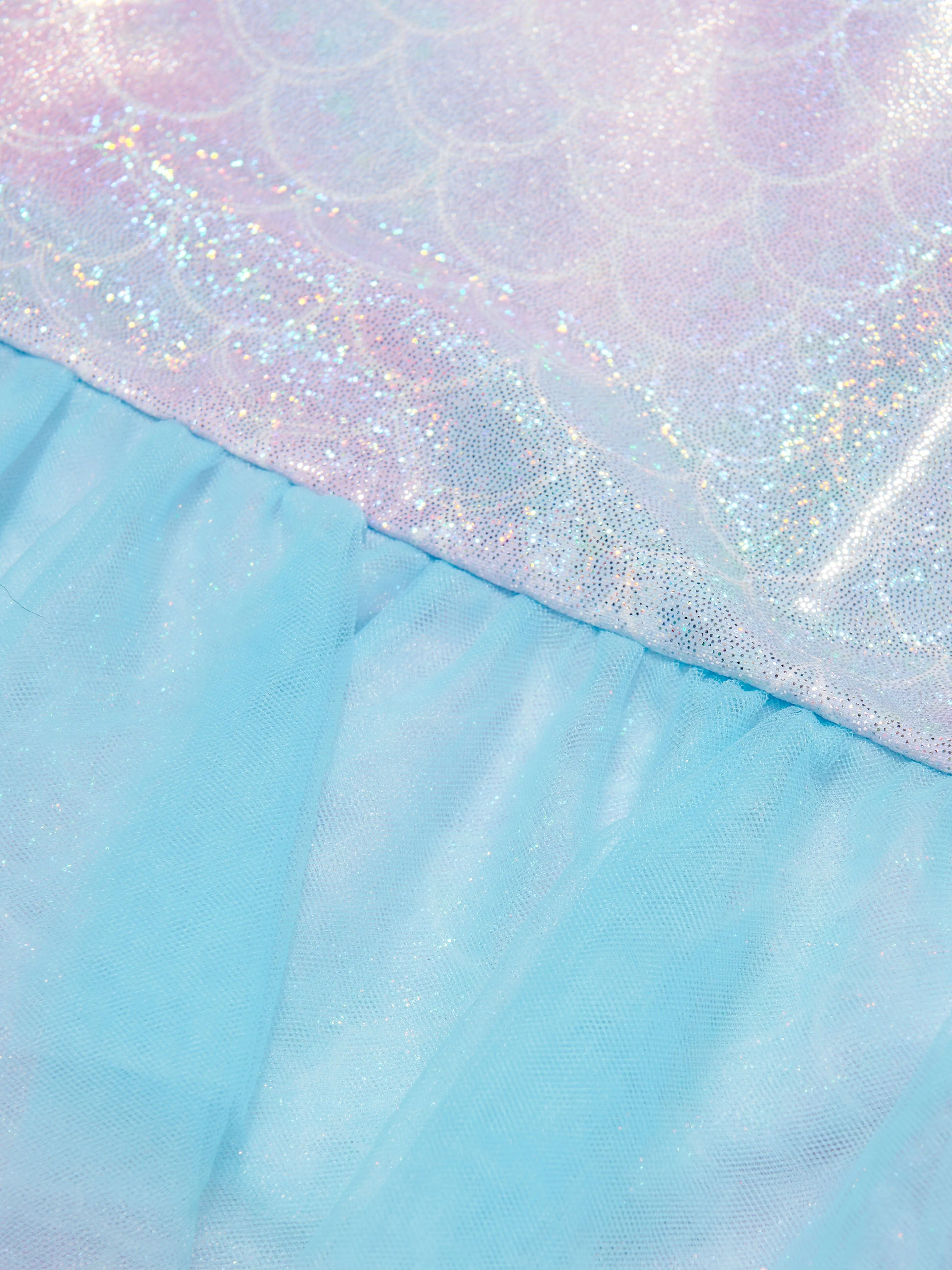 Soli Swim Girls Metallic Mermaid Swimsuit (UPF50 ) in Blue