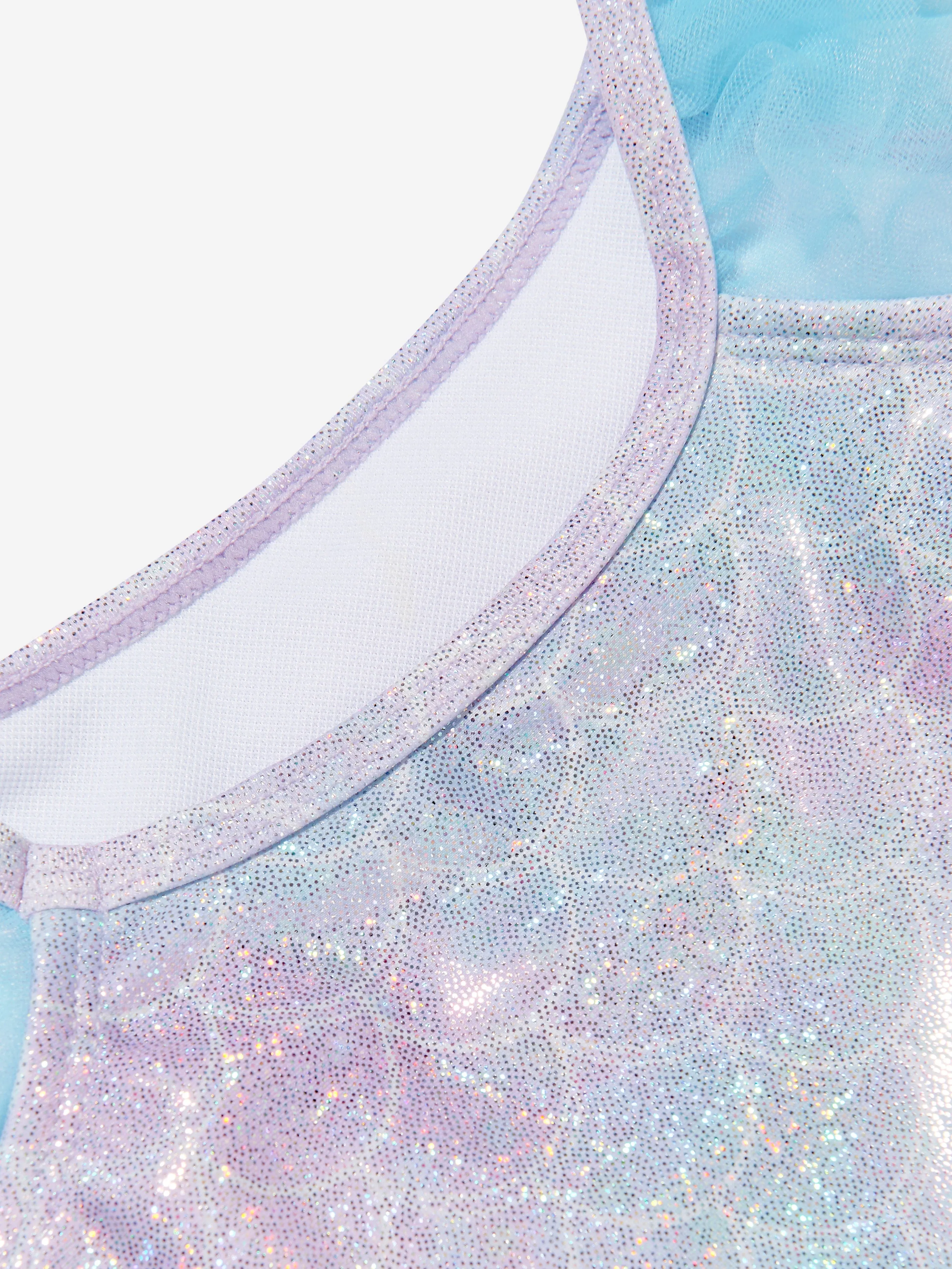 Soli Swim Girls Metallic Mermaid Swimsuit (UPF50 ) in Blue