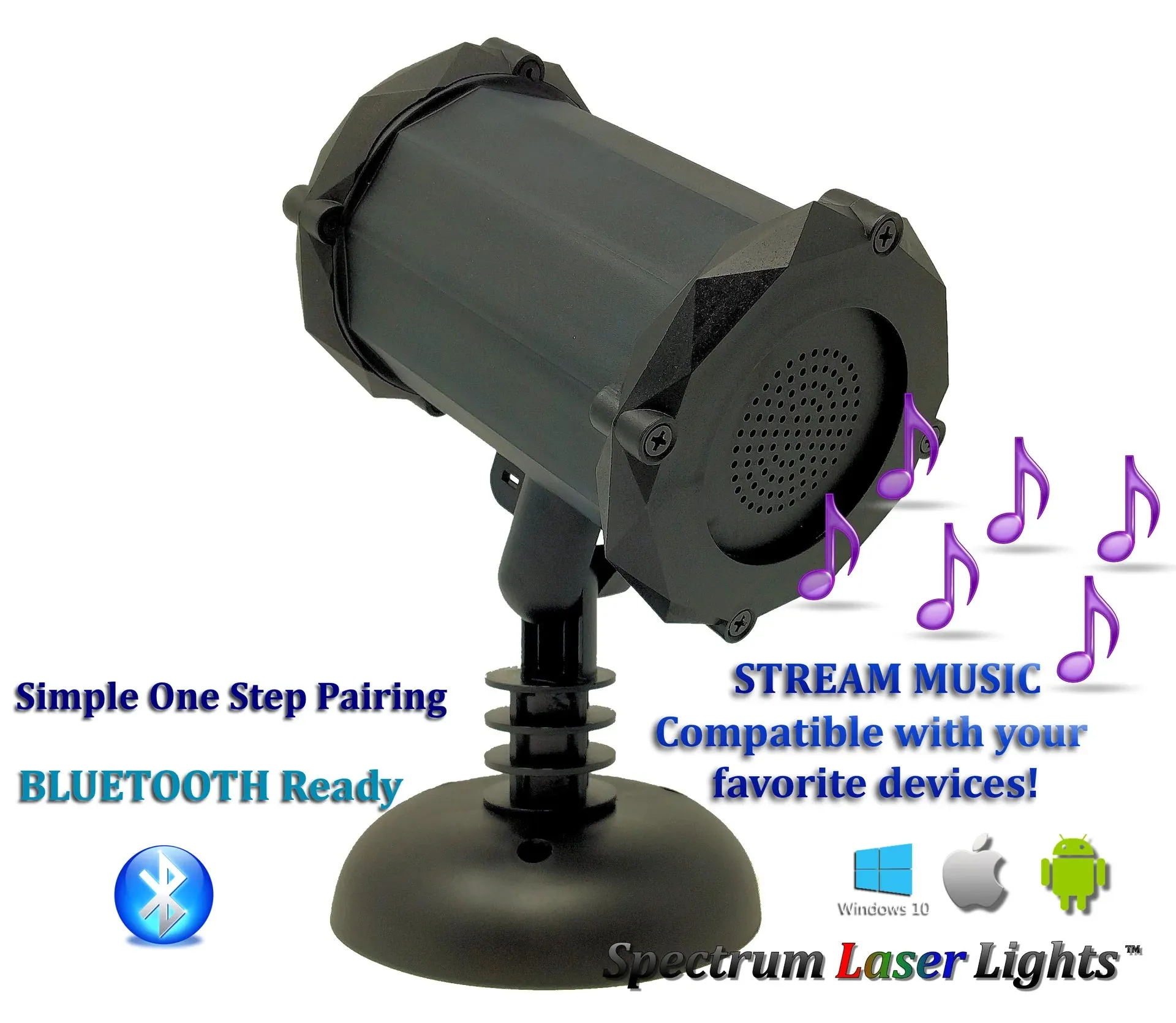 Spectrum Blue Galaxy Projector Green Laser and Nebula Cloud with Bluetooth Speaker (SL-43)