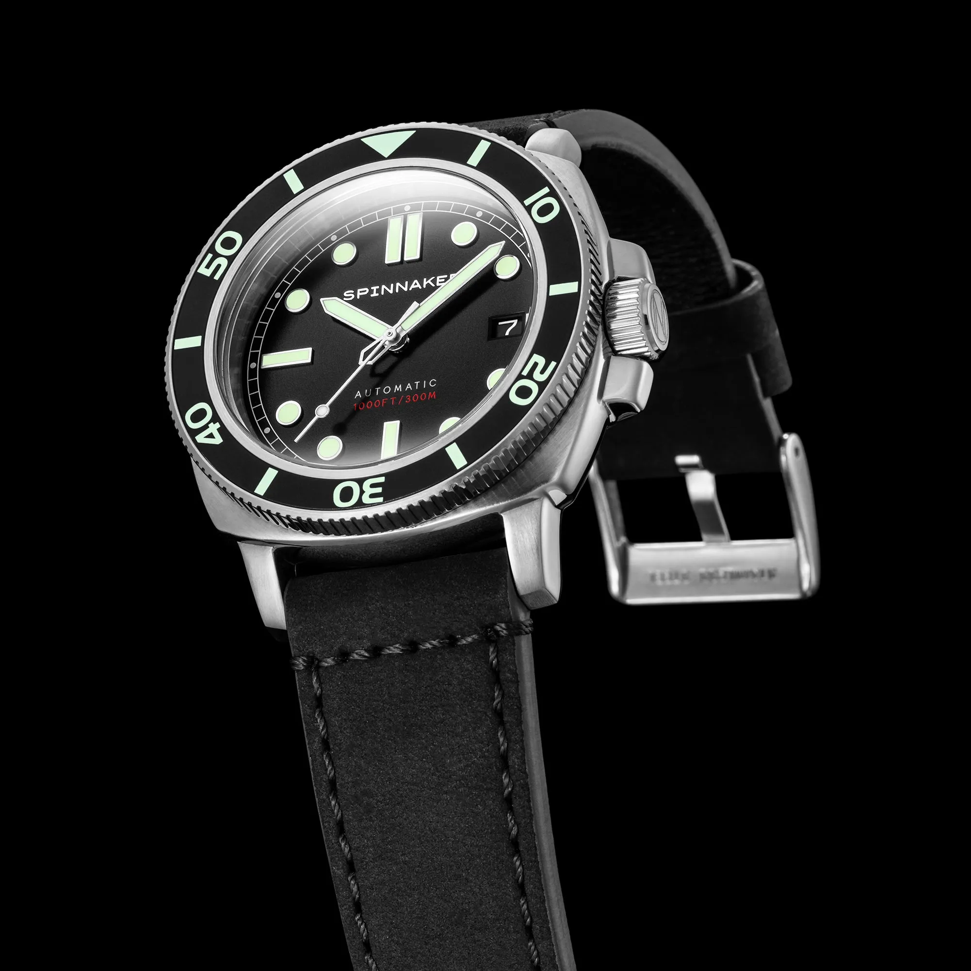 Spinnaker Hull Diver Men's Automatic Tuxedo Black Watch SP-5088-01