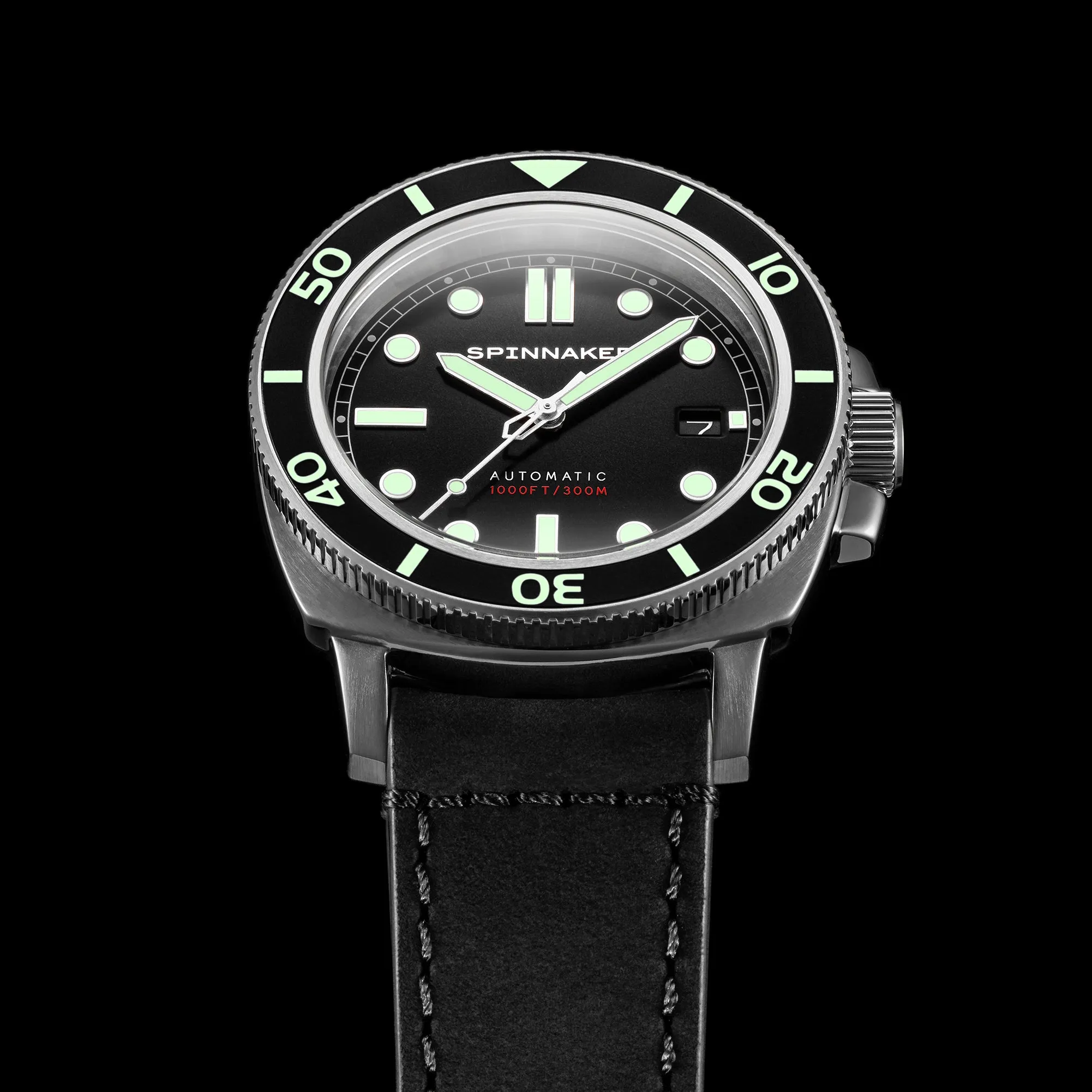 Spinnaker Hull Diver Men's Automatic Tuxedo Black Watch SP-5088-01