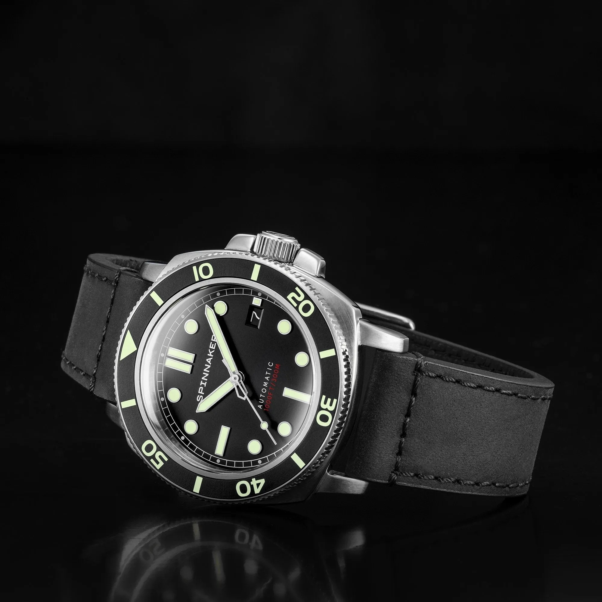 Spinnaker Hull Diver Men's Automatic Tuxedo Black Watch SP-5088-01