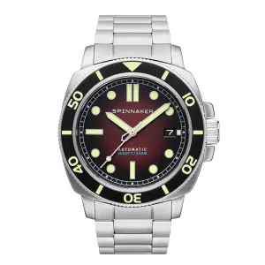 Spinnaker Hull Diver Men's Japanese Automatic Ombre Red Watch SP-5088-33