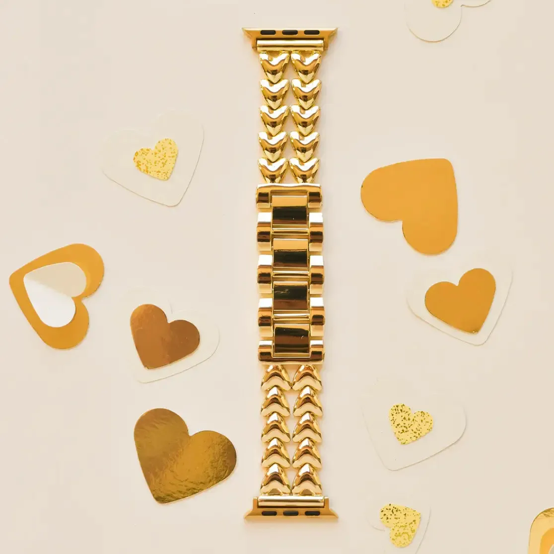 Stainless Steel Apple Watch Strap - Gold