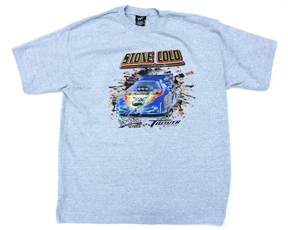 STONE COLD STEVE AUSTIN / WWF RACING "BYE BYE JACKASS" VINTAGE T-SHIRT XL