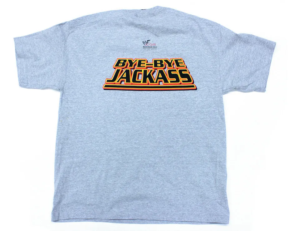 STONE COLD STEVE AUSTIN / WWF RACING "BYE BYE JACKASS" VINTAGE T-SHIRT XL