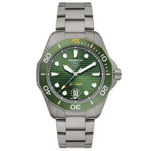 TAG Heuer Aquaracer Professional 300 Green Dial 43mm Titanium Automatic Gents Watch WBP208B.BF0631
