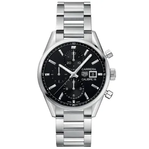 TAG Heuer Carrera 41mm Black Dial Automatic Chronograph Gents Watch CBK2110.BA0715