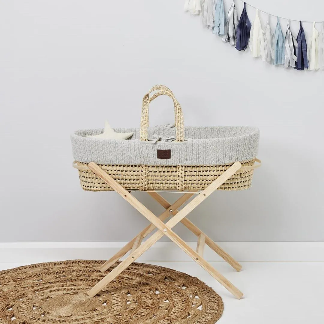 The Little Green Sheep Moses Basket Stand - Natural