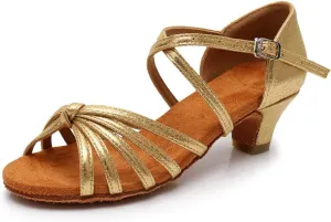 TINRYMX Girls&Women Latin Dance Shoes Silk Ballroom Salsa Tango Professional Performance Practice Dance Shoes,Model-SS-TL-ZSXGG/202