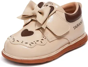 Toddler Baby Girls Oxford Dress Shoes Outdoor Dress Flat Loafer Shoes
