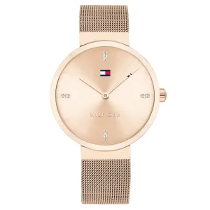 Tommy Hilfiger Carnation Gold Mesh Ladies Watch - 1782218
