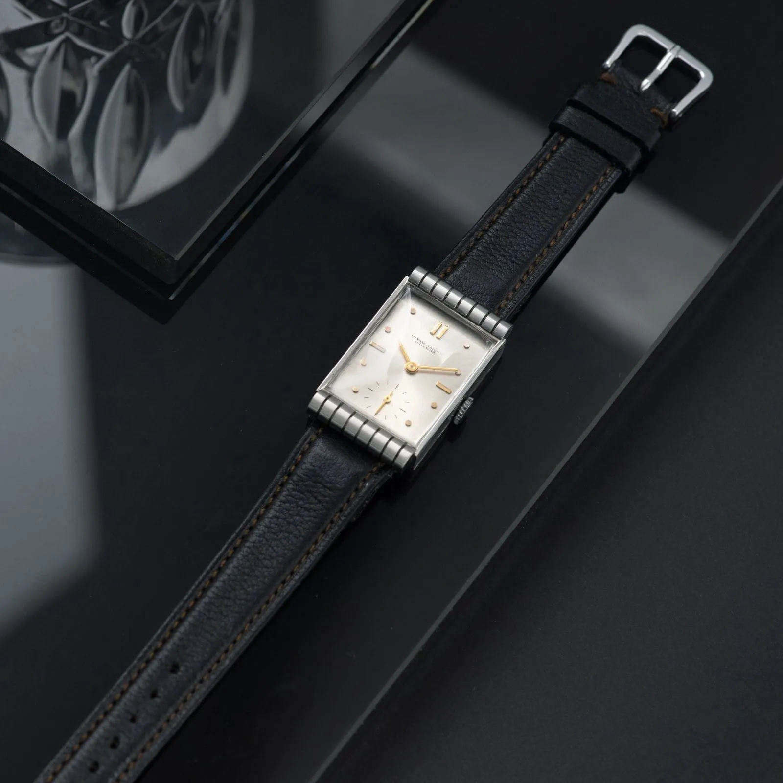 Ulysse Nardin Rectangular Art Deco Dress Watch 1940s