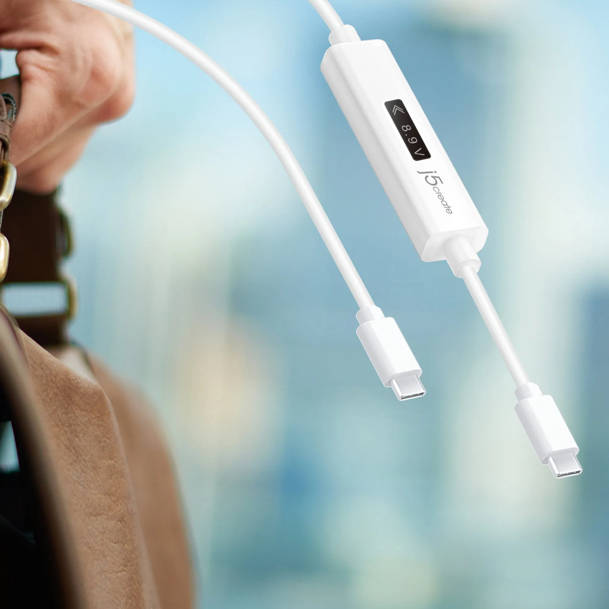 USB-C™ Dynamic Power Meter Charging Cable - USB-C® to USB-C®