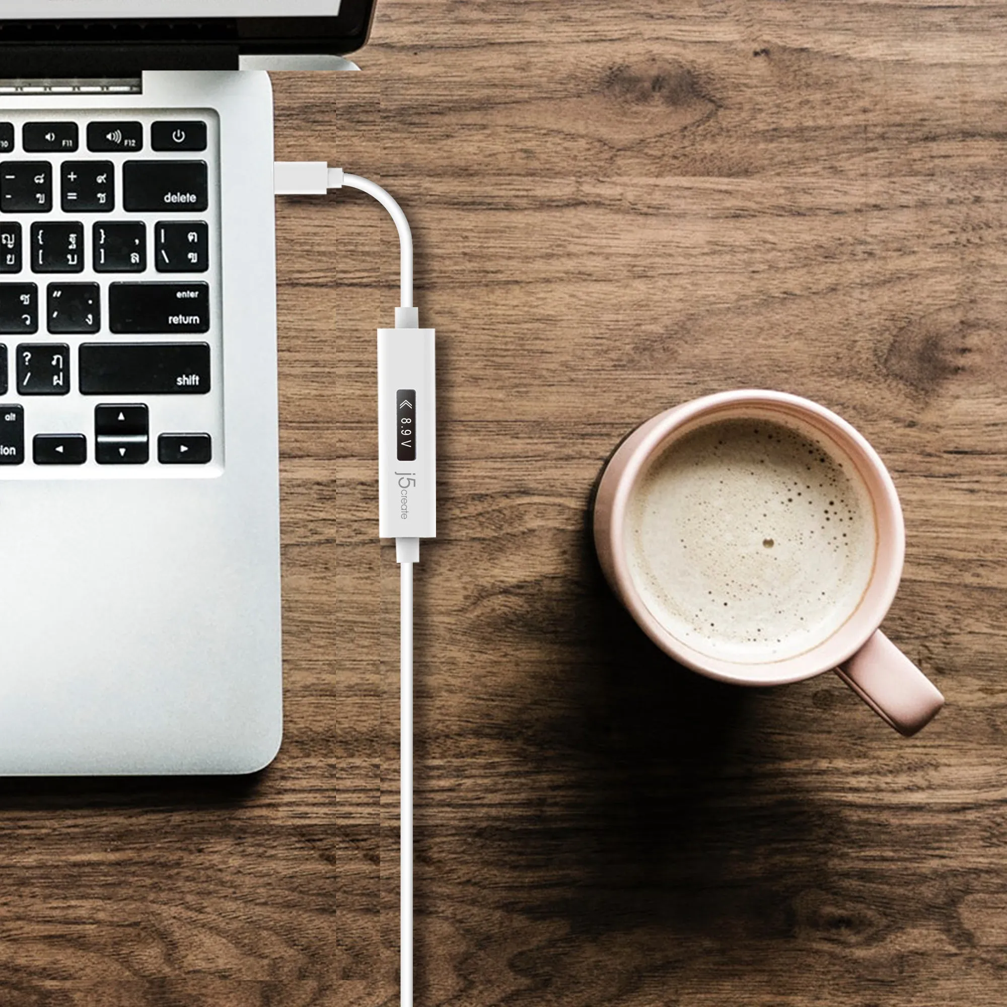 USB-C™ Dynamic Power Meter Charging Cable - USB-C® to USB-C®