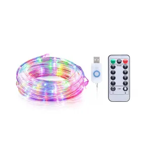 USB String Rope Lights Outdoor Color Changing 66FT 200 LED